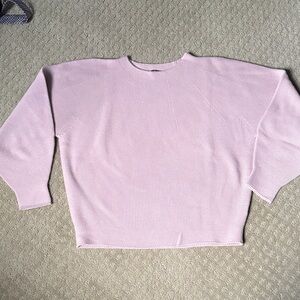 Uniqlo Light Pink Women's Crew Neck Sweater